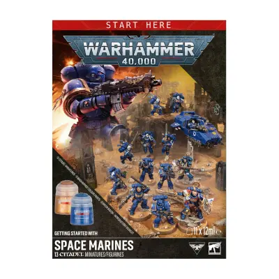 Getting started with space marines, games workshop, warhammer 40000 11th edition, engleza, model 60-52